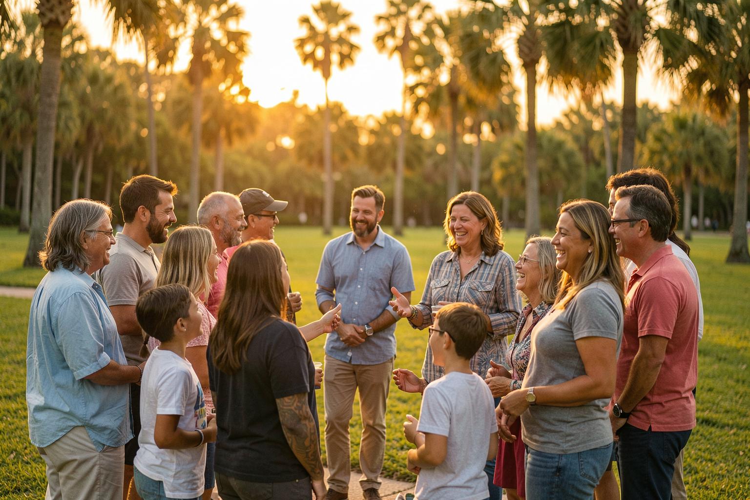 Community members gathering at a Foundation event